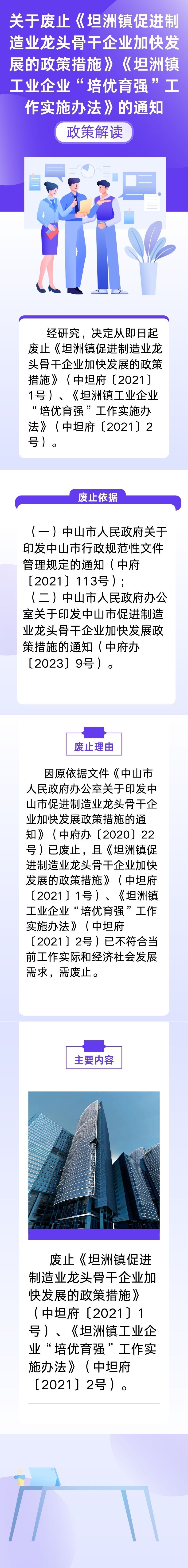 《關(guān)于廢止〈坦洲鎮(zhèn)促進(jìn)制造業(yè)龍頭骨干企業(yè)加快發(fā)展的政策措施〉〈坦洲鎮(zhèn)工業(yè)企業(yè)“培優(yōu)育強(qiáng)”工作實(shí)施辦法〉的通知》解讀（長(zhǎng)圖解讀）.jpg